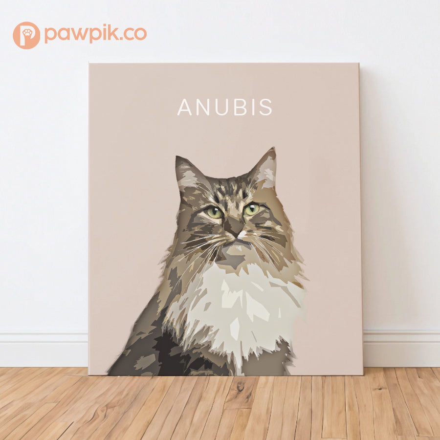 Super Cute Personalized Dog & Cat Vertical Frame Poster - Gift for Bestie