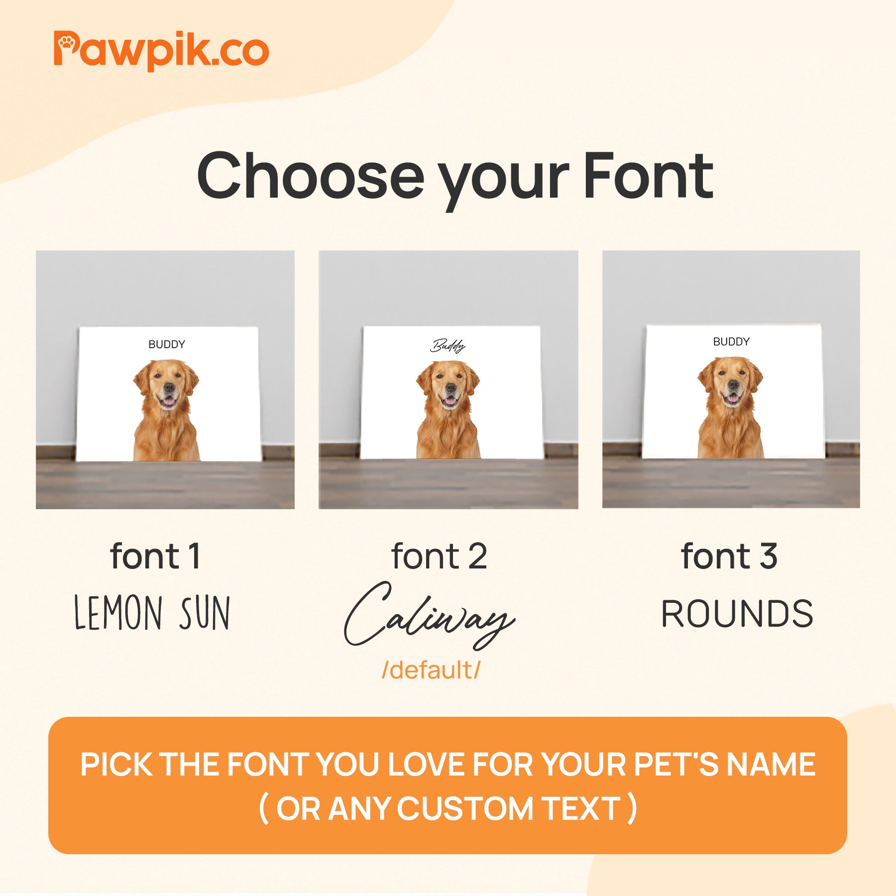 Lovely Customized Pet Portrait Cartoon Horizontal Canvas - Gift for Dog Lovers