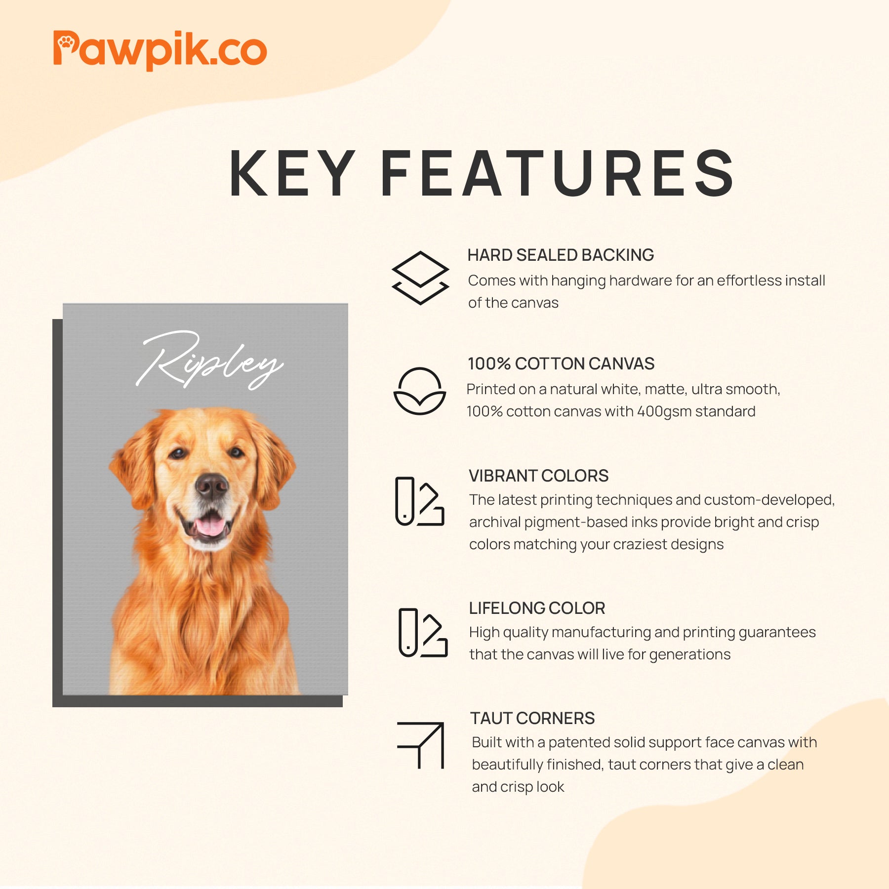 Lovely Custom Dog Portrait Cartoon Vertical Canvas - Gift For Pet Lovers