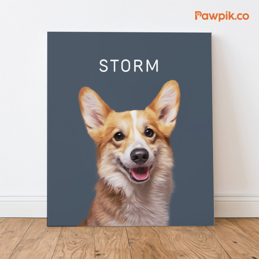 Super Cute Customized Dog & Cat Portrait Vertical Canvas - Gift for Pet Lovers