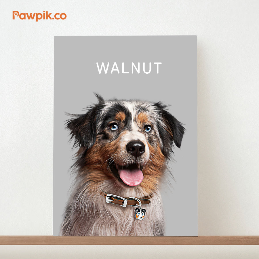 Super Cute Customized Dog & Cat Portrait Vertical Canvas - Gift for Pet Lovers