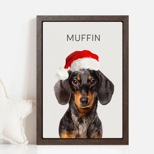 Custom Adorable Pet Photo, Personalized Canvas - Christmas Gift For Pet Owners