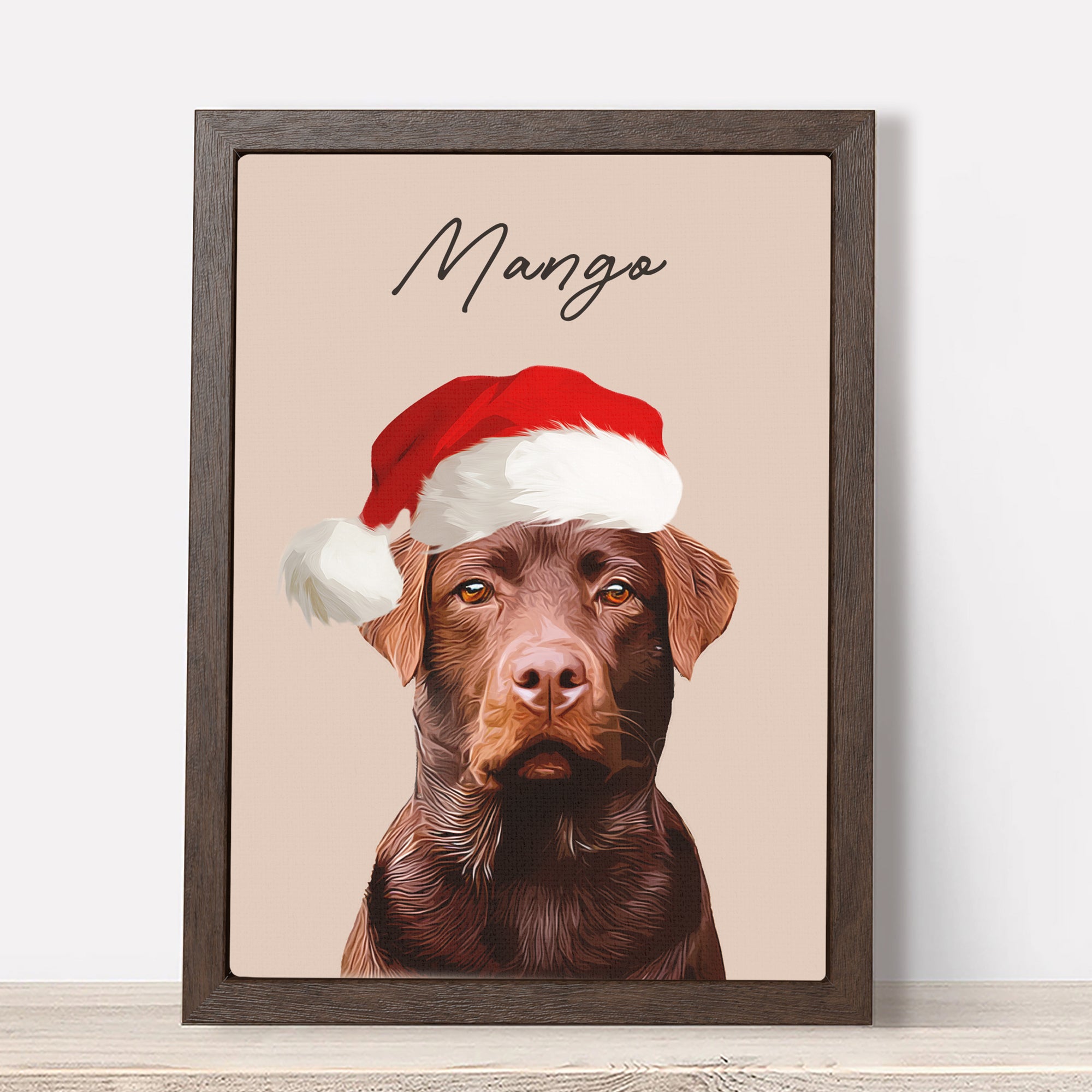 Custom Super Cute Pet Photo, Personalized Canvas - Christmas Gift For Pet Owners