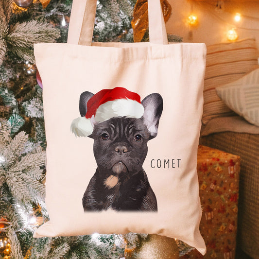 Custom Super Cute Pet Photo, Personalized Tote Bag - Christmas Gift For Pet Owners