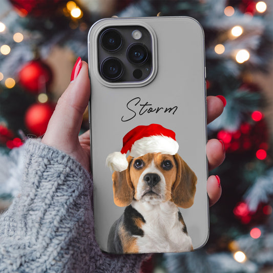 Custom Adorable Pet Photo, Personalized Tough Phone Case - Christmas Gift For Pet Owners