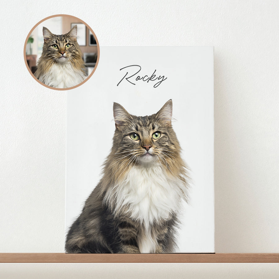 Adorable Personalized Pet Portrait Vertical Poster - Gift For Dog Lovers (N1)