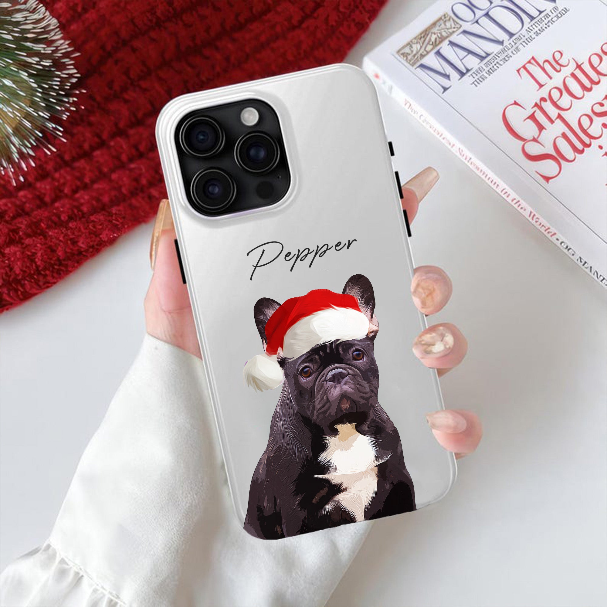 Custom Super Cute Pet Photo, Personalized Tough Phone Case - Christmas Gift For Pet Owners