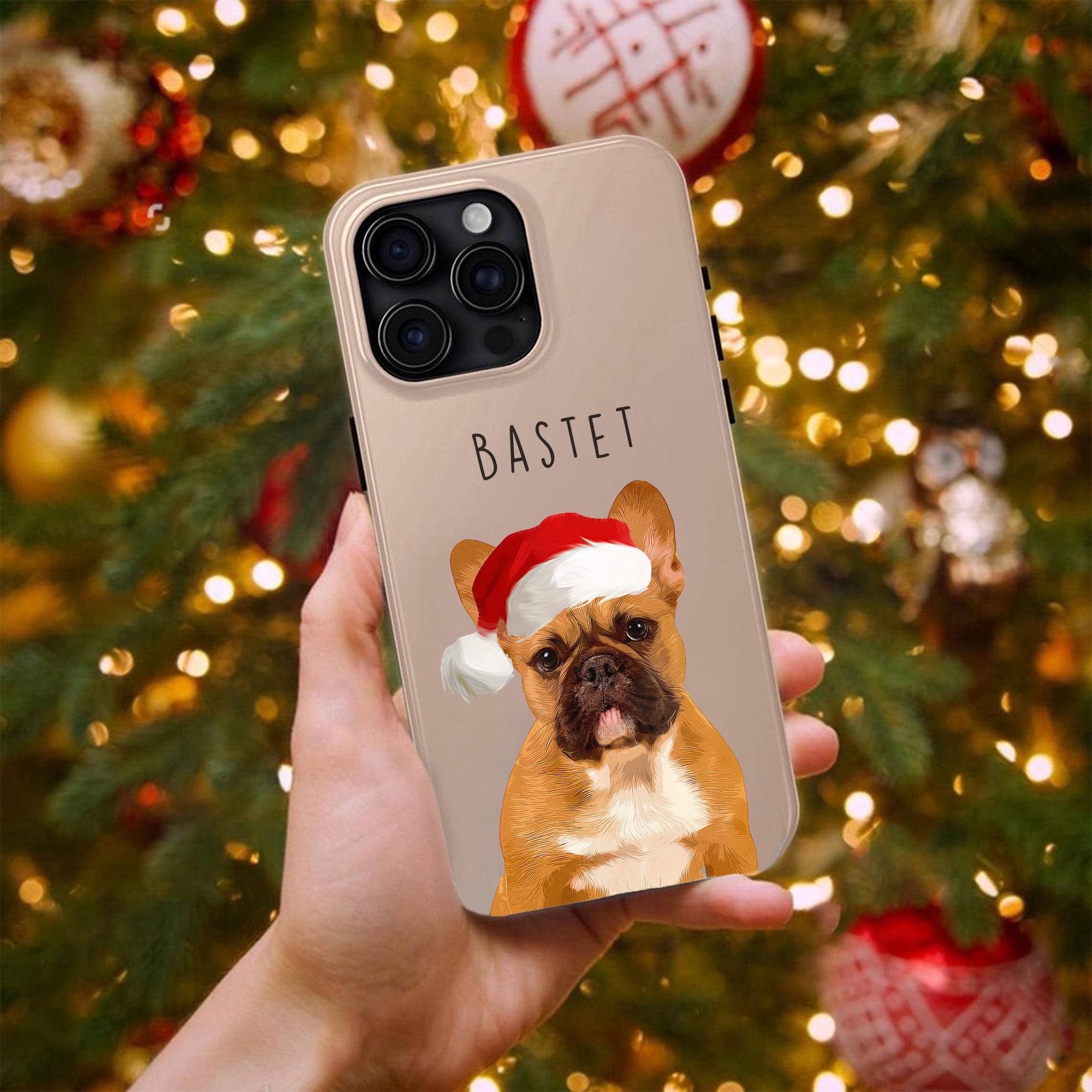 Custom Super Cute Pet Photo, Personalized Tough Phone Case - Christmas Gift For Pet Owners