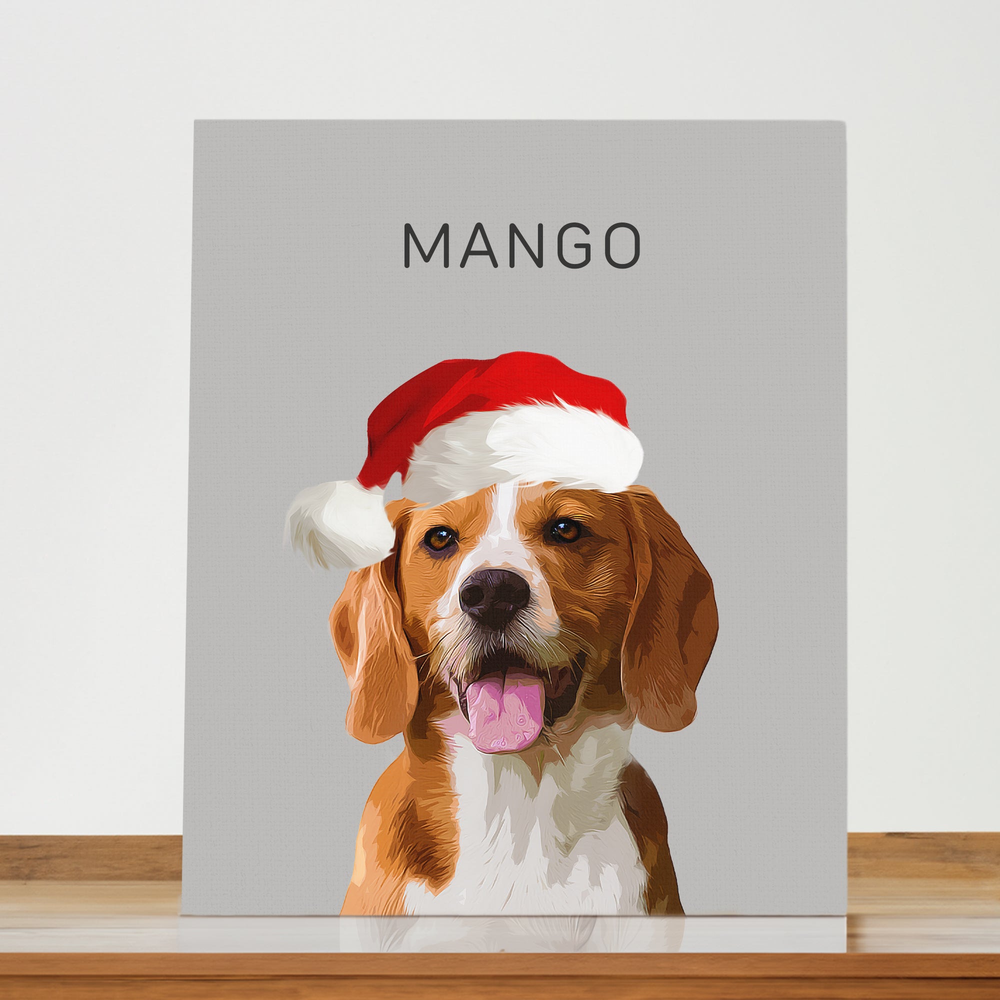 Custom Super Cute Pet Photo, Personalized Canvas - Christmas Gift For Pet Owners