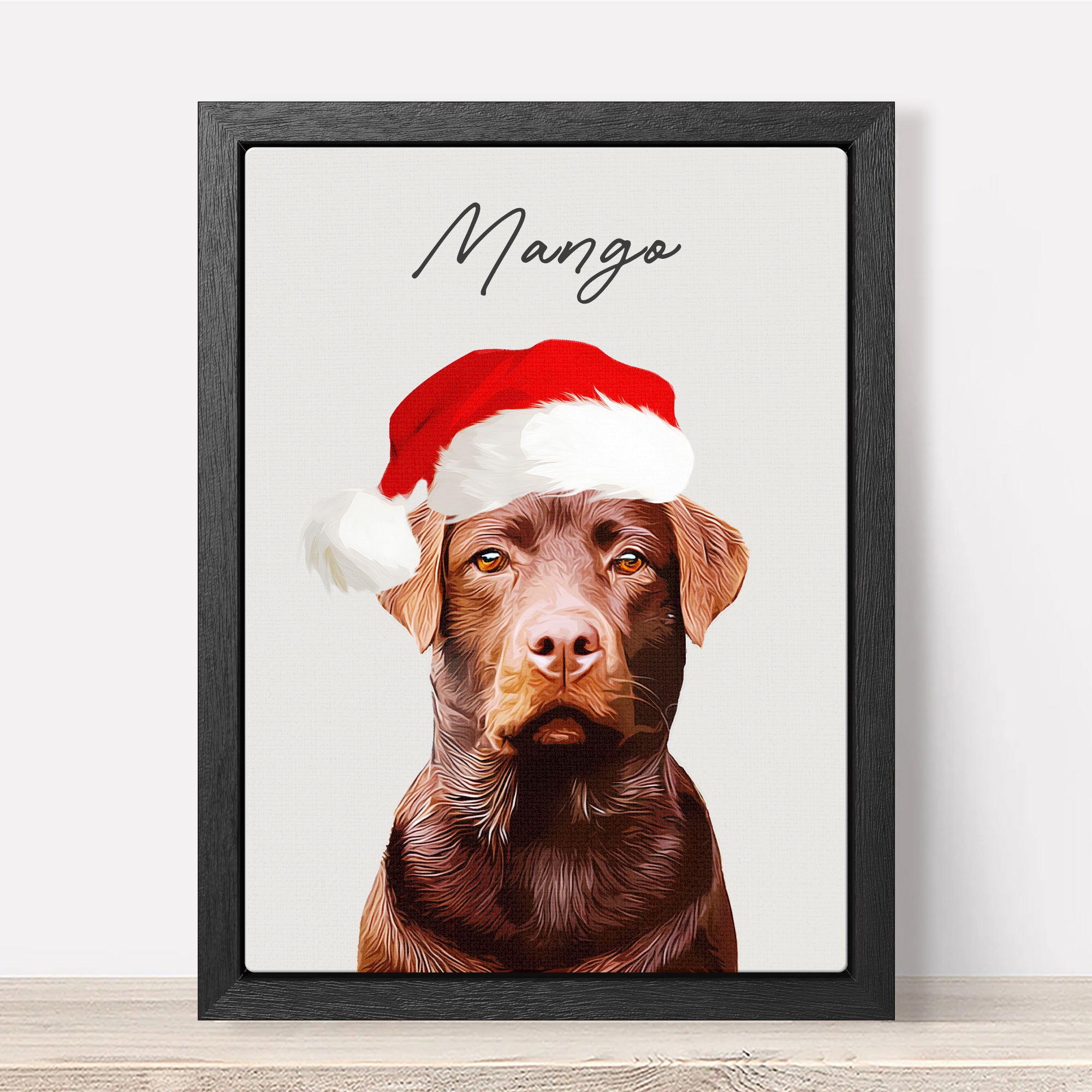 Custom Super Cute Pet Photo, Personalized Canvas - Christmas Gift For Pet Owners