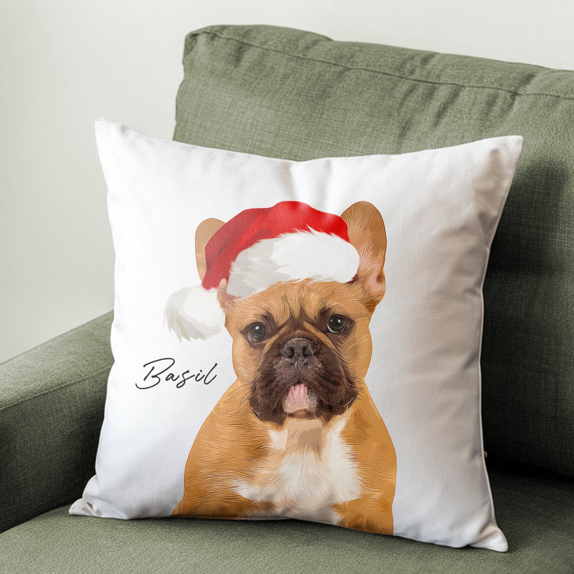 Custom Super Cute Pet Photo, Personalized Faux Suede Square Pillowcase - Christmas Gift For Pet Owners