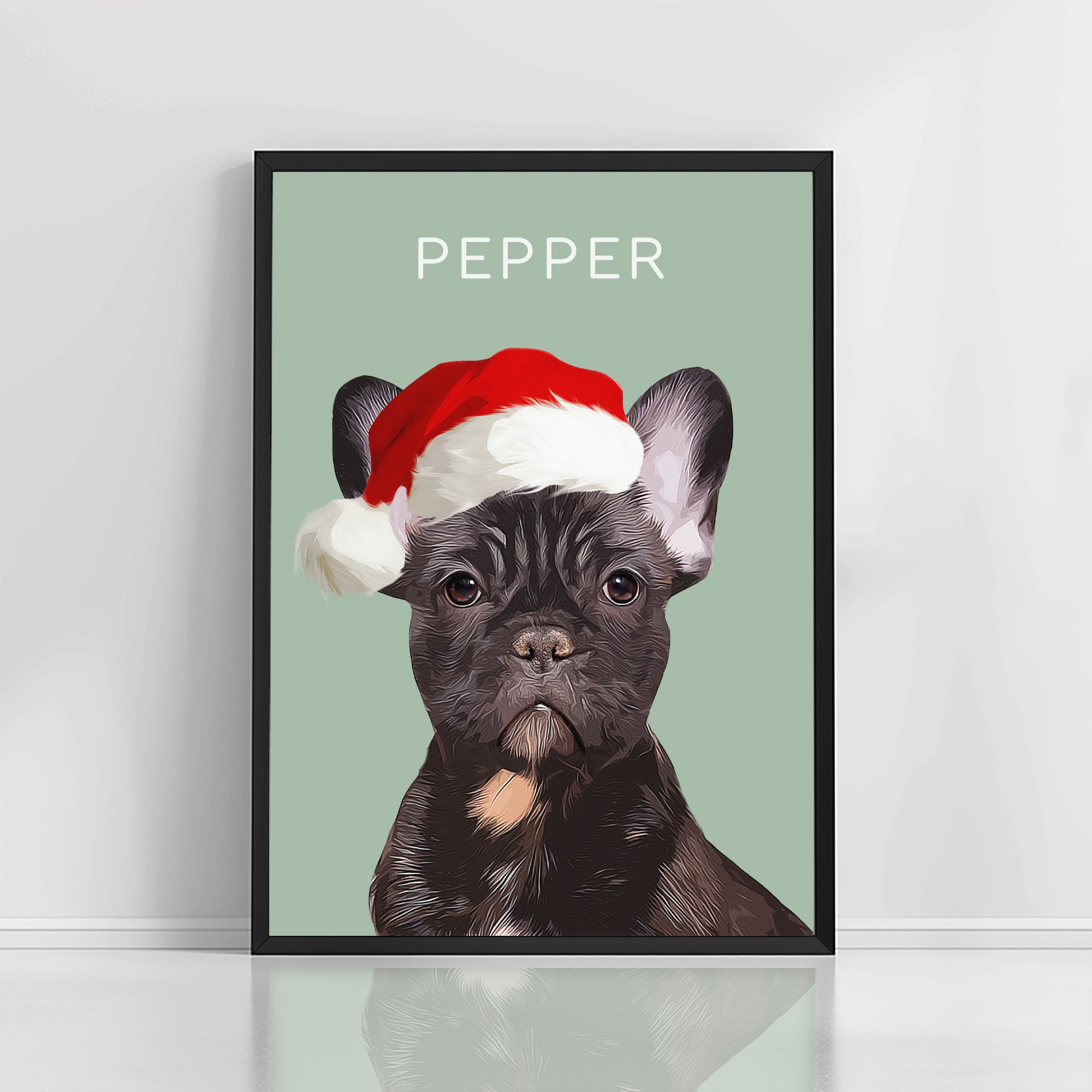 Custom Super Cute Pet Photo, Personalized Frame Poster - Christmas Gift For Pet Owners
