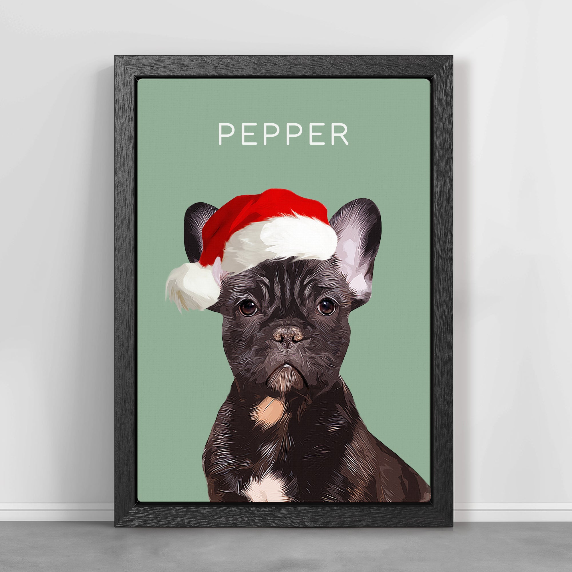 Custom Super Cute Pet Photo, Personalized Canvas - Christmas Gift For Pet Owners