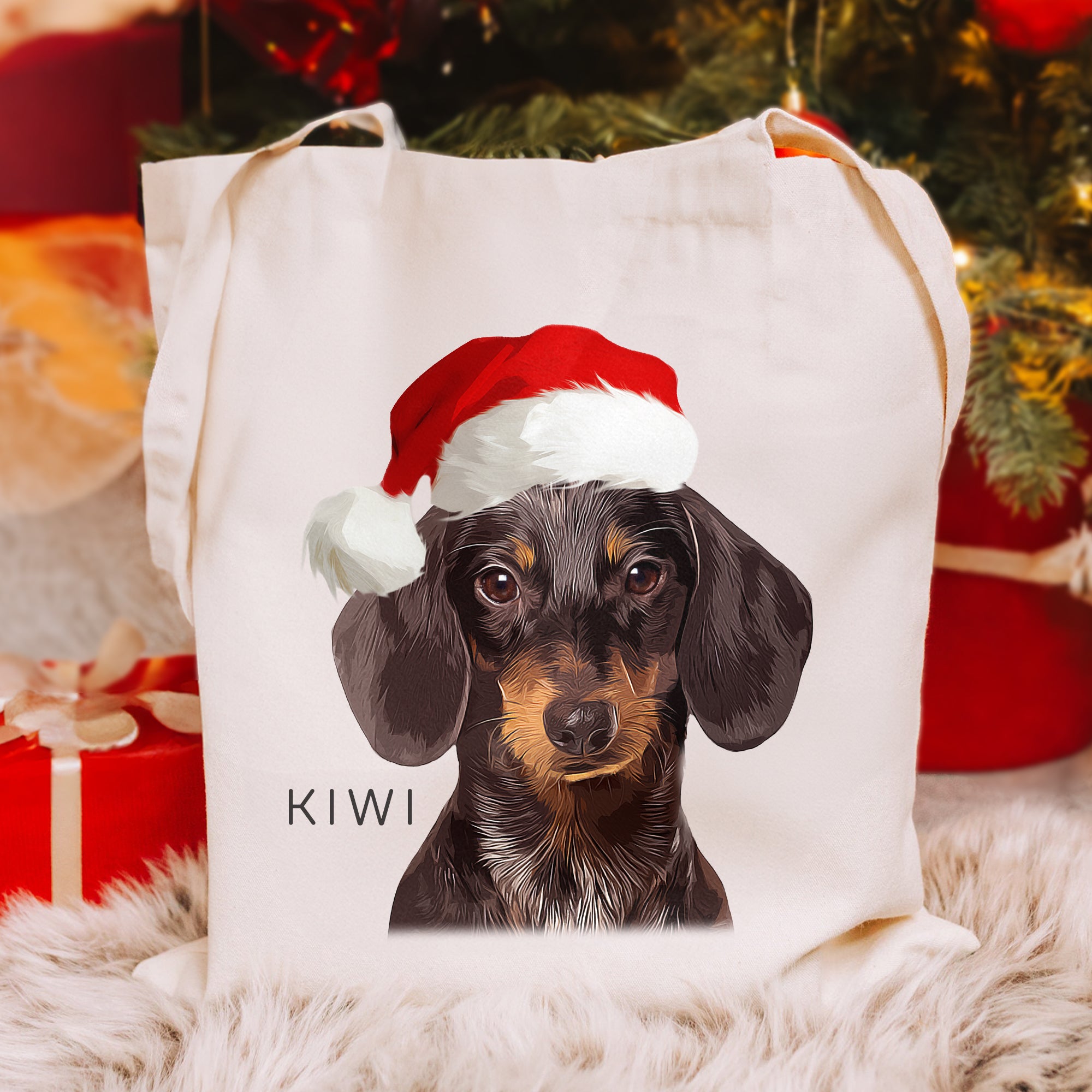 Custom Super Cute Pet Photo, Personalized Tote Bag - Christmas Gift For Pet Owners