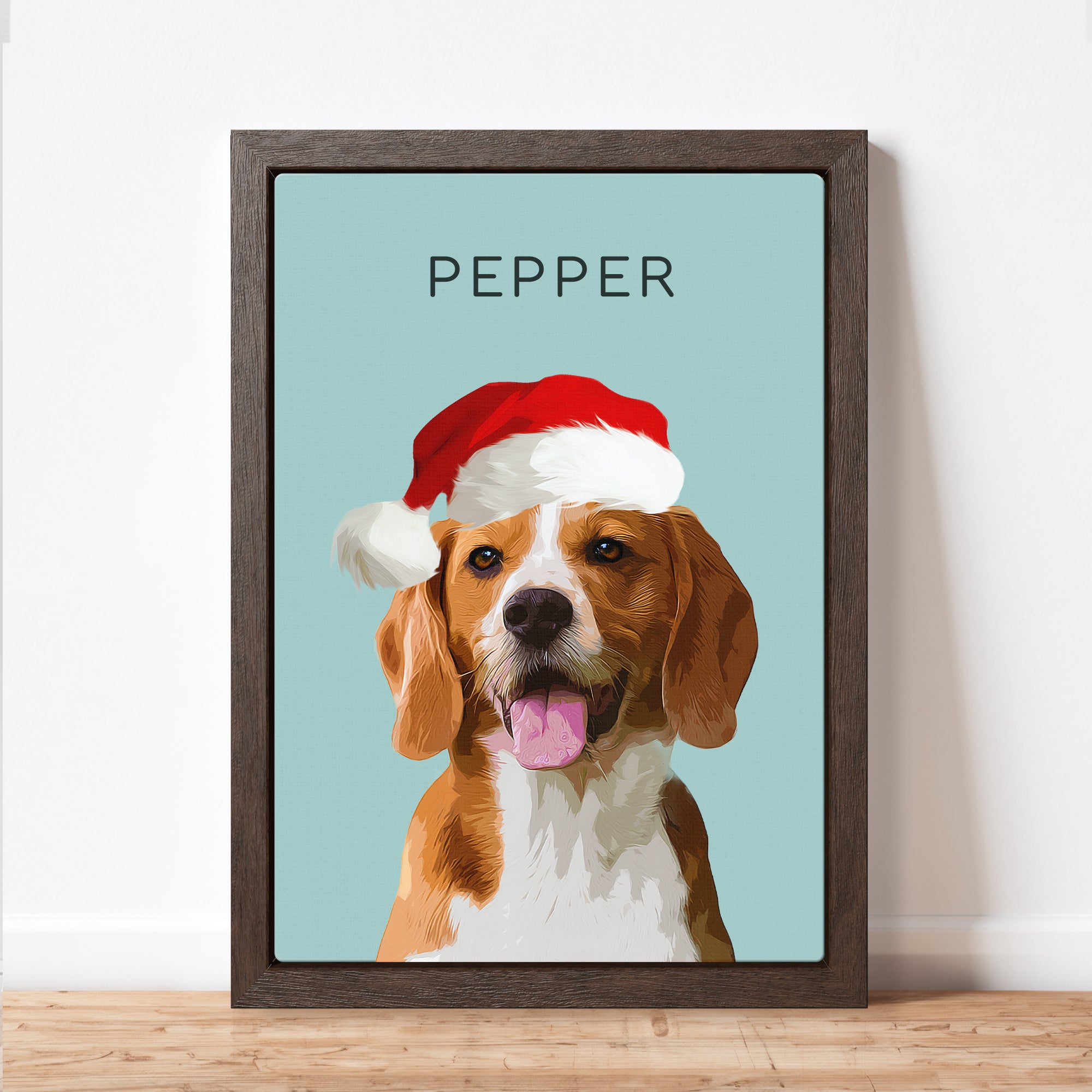 Custom Super Cute Pet Photo, Personalized Canvas - Christmas Gift For Pet Owners