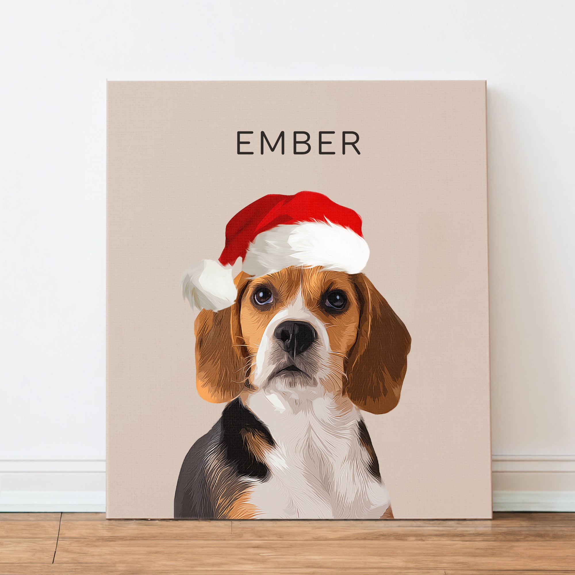 Custom Super Cute Pet Photo, Personalized Canvas - Christmas Gift For Pet Owners