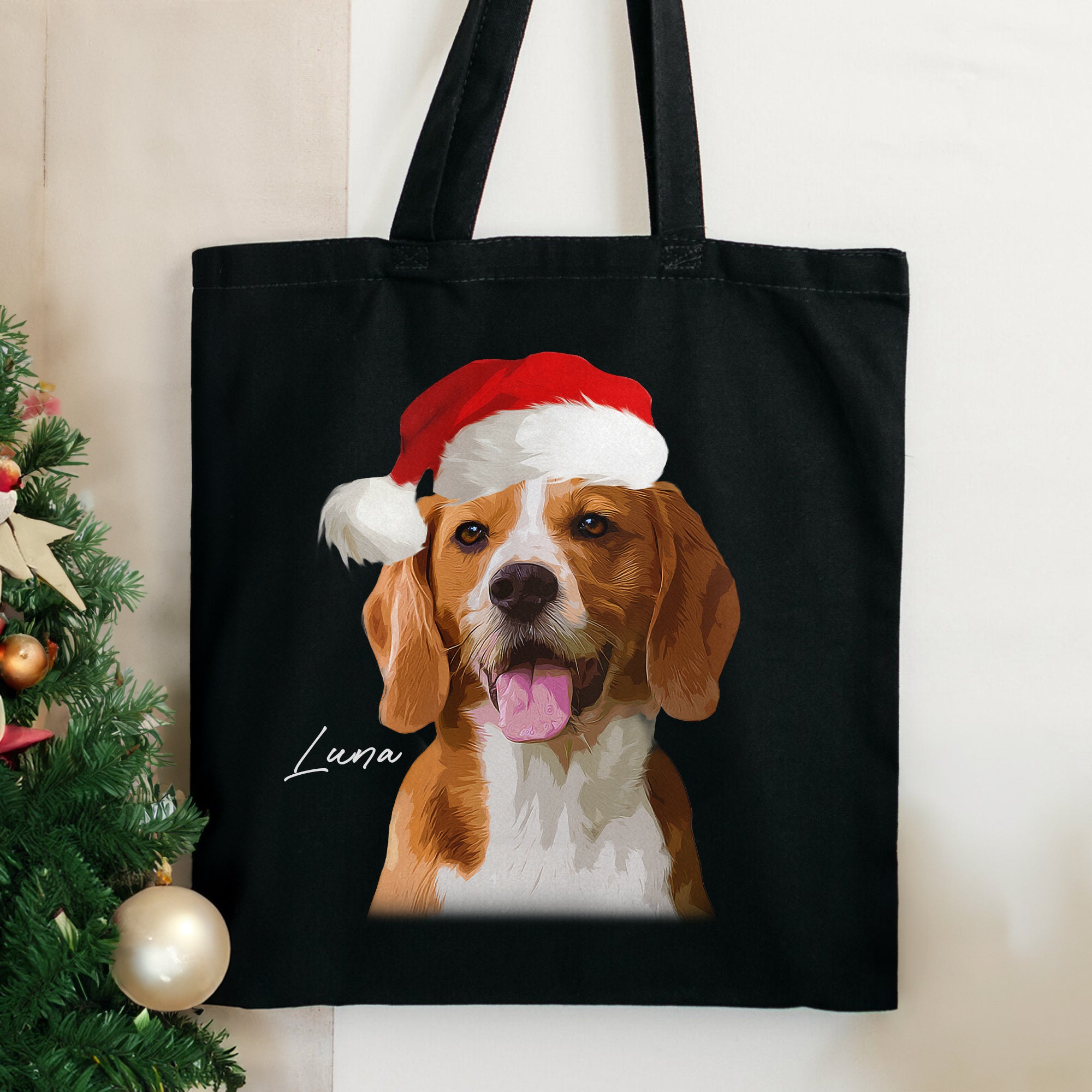 Custom Super Cute Pet Photo, Personalized Tote Bag - Christmas Gift For Pet Owners