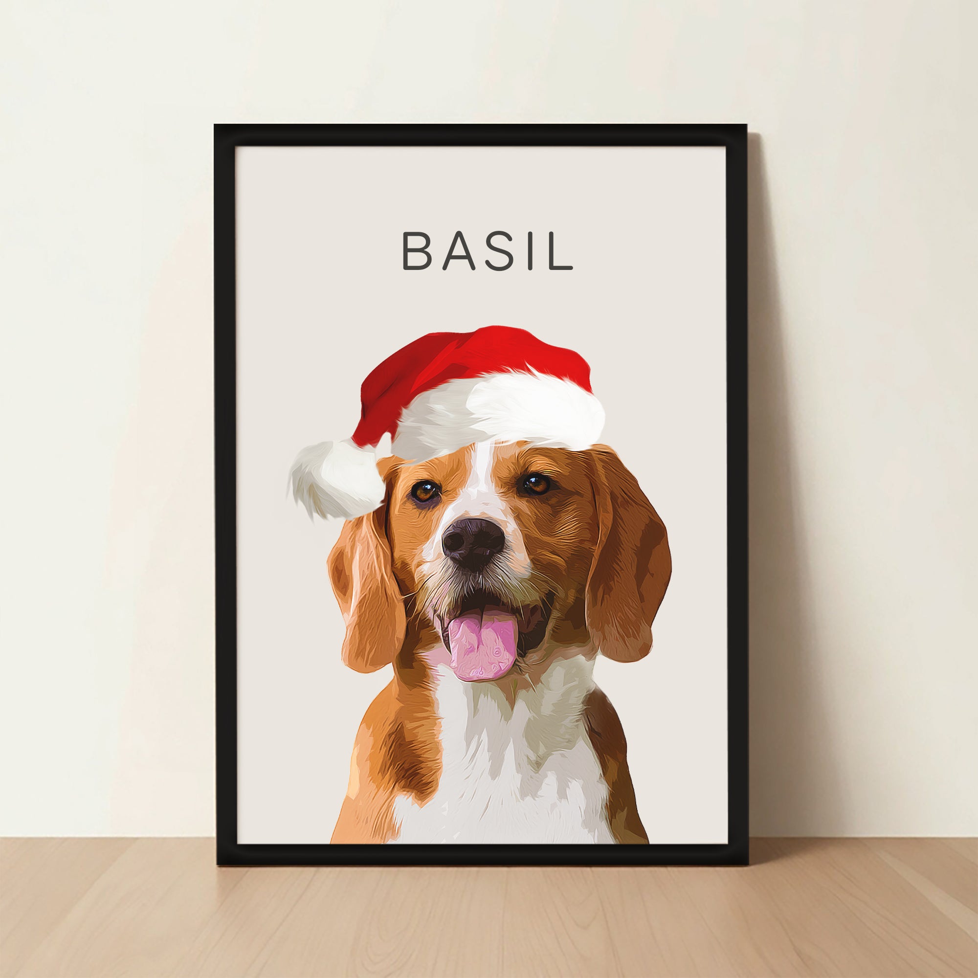 Custom Super Cute Pet Photo, Personalized Frame Poster - Christmas Gift For Pet Owners