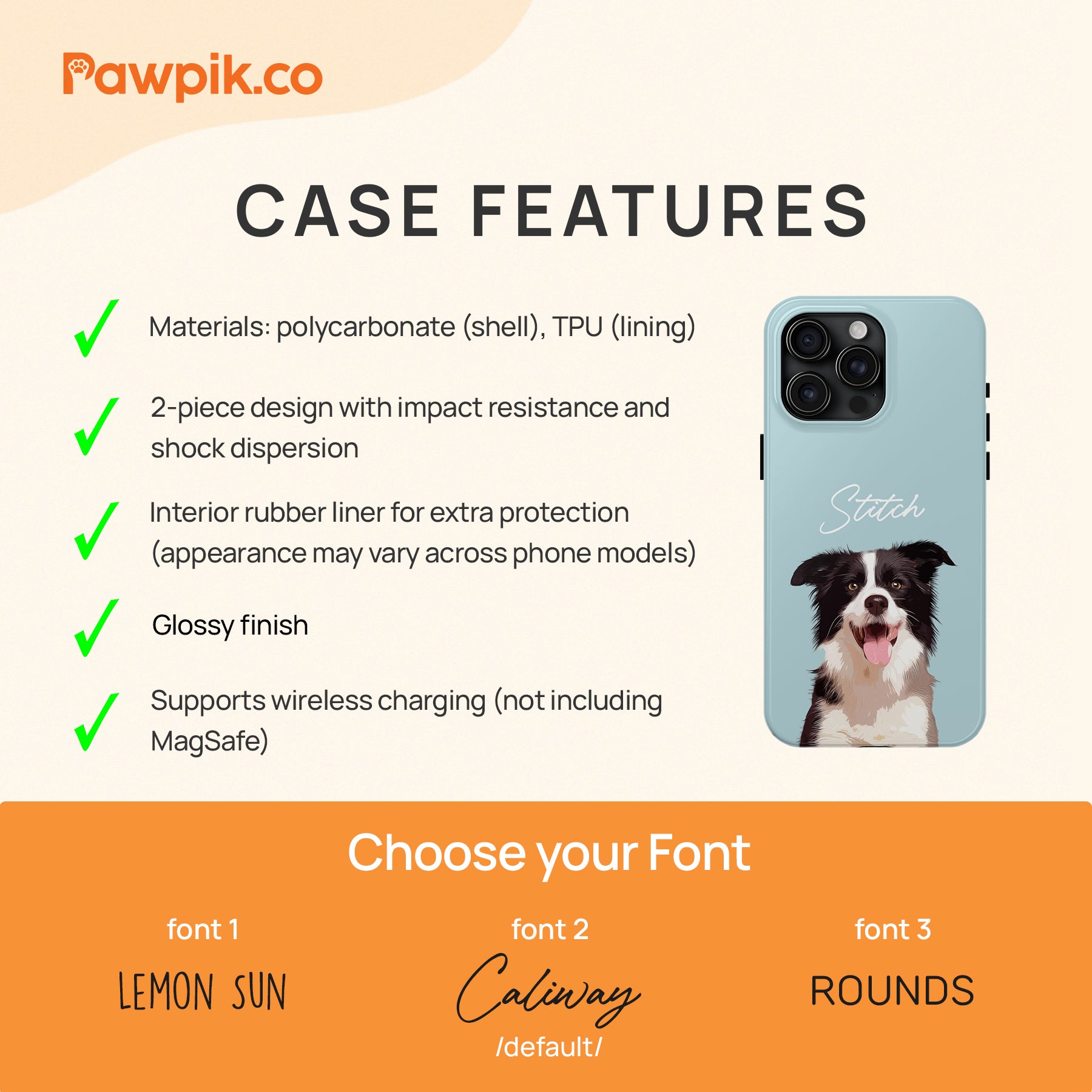 Personalized Colorful Pet Portrait Tough Phone Case - Gift For Cat Lovers