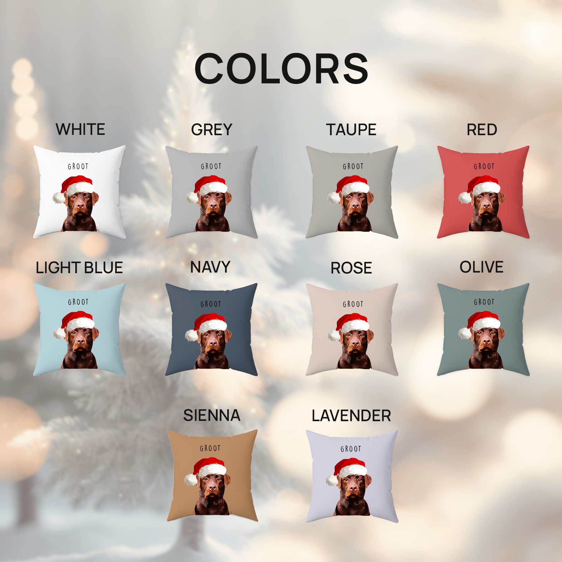 Custom Super Cute Pet Photo, Personalized Faux Suede Square Pillowcase - Christmas Gift For Pet Owners
