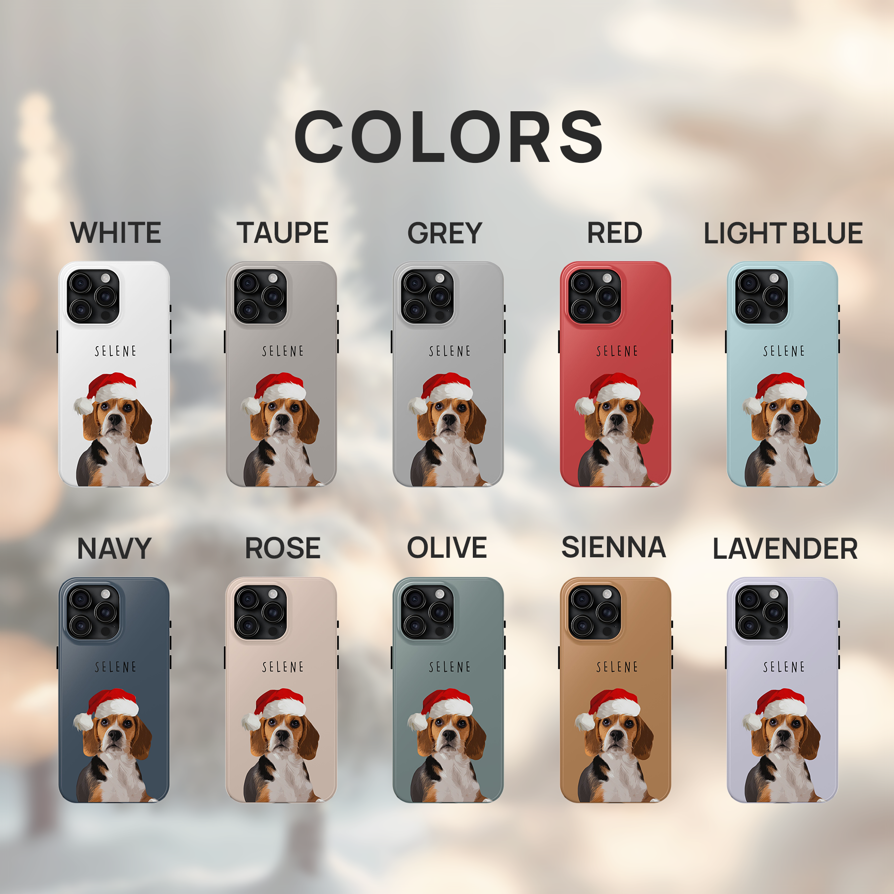 Custom Super Cute Pet Photo, Personalized Tough Phone Case - Christmas Gift For Pet Owners