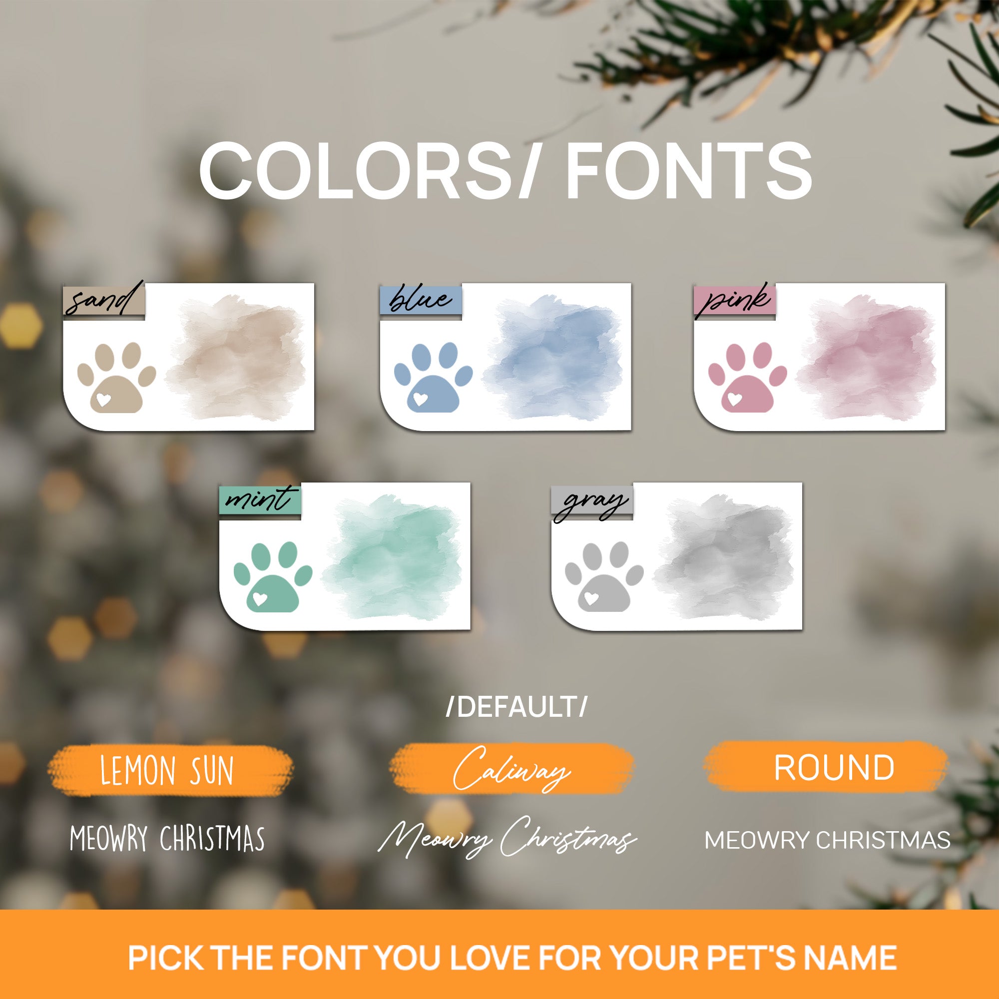 Pet Memorial Custom Photo, Personalized Double-Side Printed Ceramic Ornament - Christmas Gift For Pet Lovers