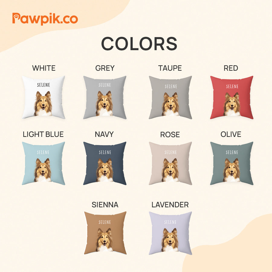 Lovely Customized Cat Cartoon Faux Suede Square Pillow - Gift For Pet Lovers