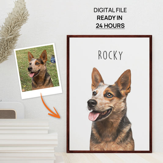 Super Cute Personalized Dog & Cat Vertical Frame Poster - Gift for Bestie