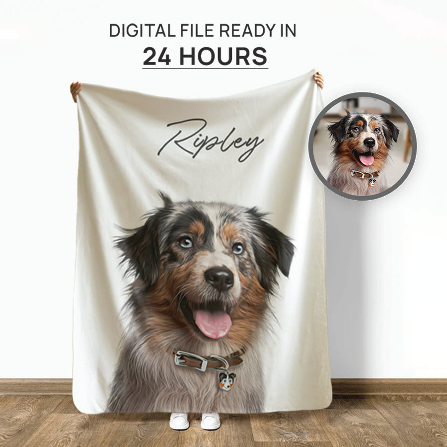 Funny Personalized Pet Sherpa Fleece Blanket - Gift For Pet Lovers