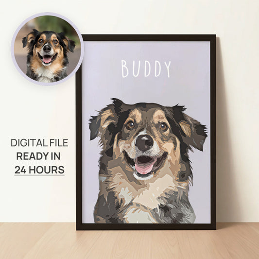 Lovely Customized Cat Portrait Vertical Frame Canvas - Gift For Pet Lovers
