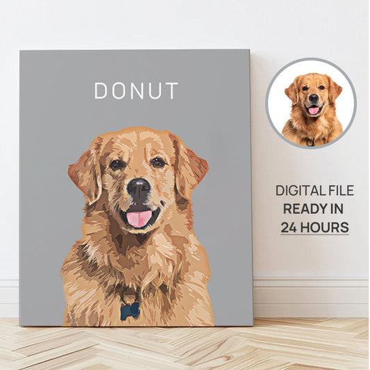Super Cute Custom Dog Cartoon Vertical Poster - Gift For Pet Lover