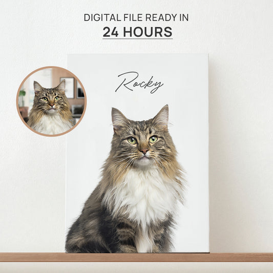 Adorable Personalized Pet Portrait Vertical Poster - Gift For Dog Lovers (N1)