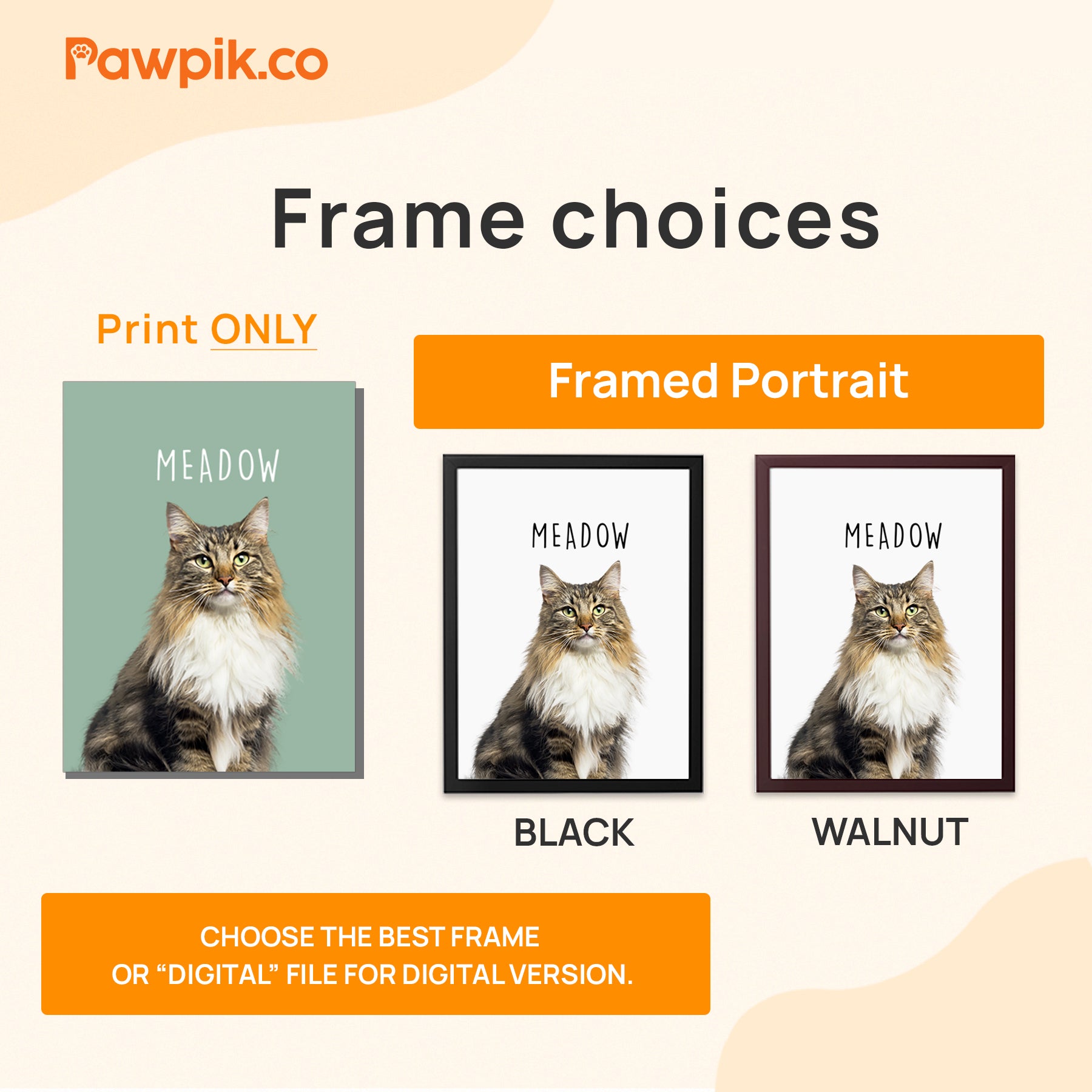 Super Cute Custom Pet Portrait Vertical Frame Canvas - Gift For Bestie