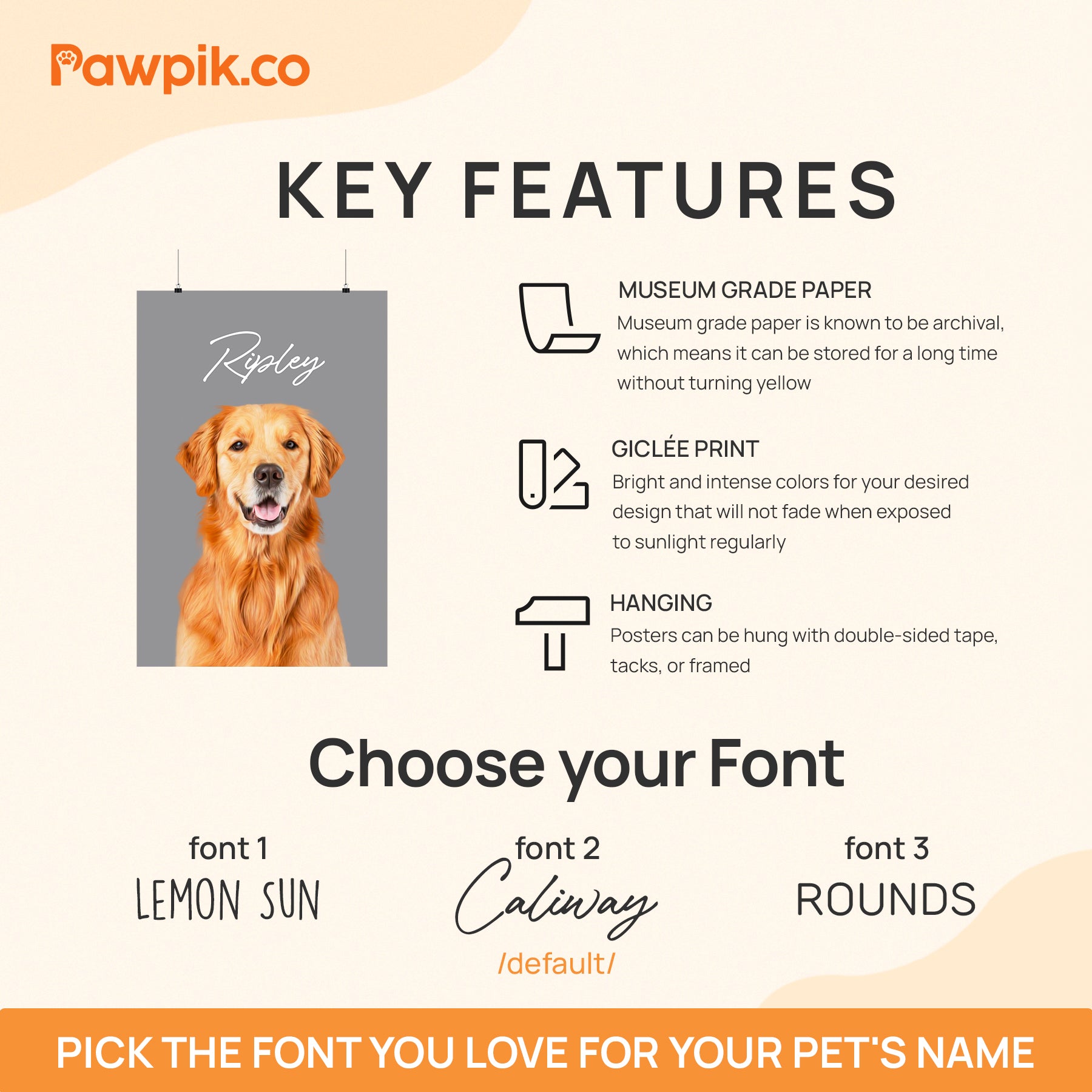 Adorable Personalized Pet Portrait Vertical Poster - Gift For Dog Lovers (N1)