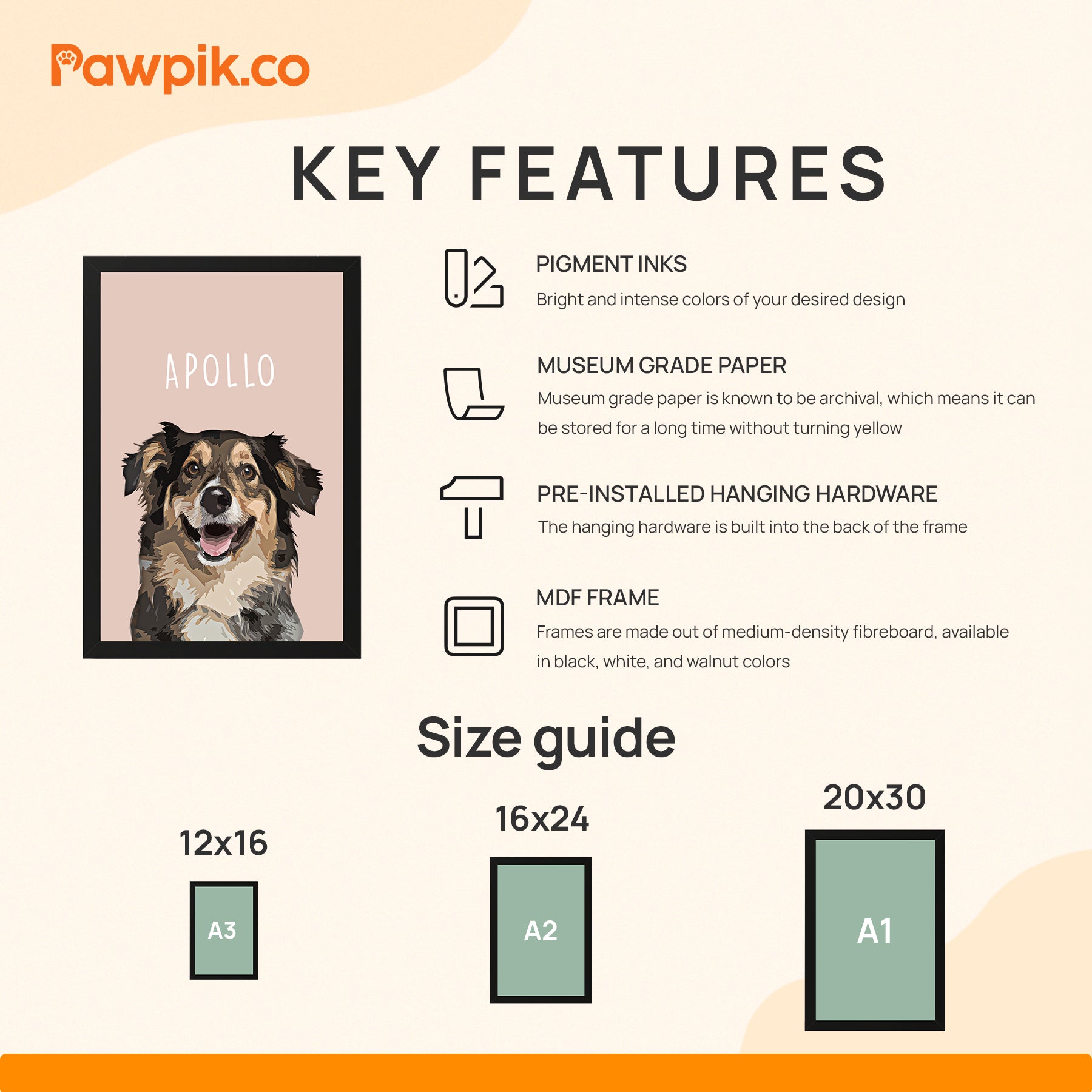 Funny Customized Dog Portrait Vertical Frame Poster - Gift For Pet Lovers