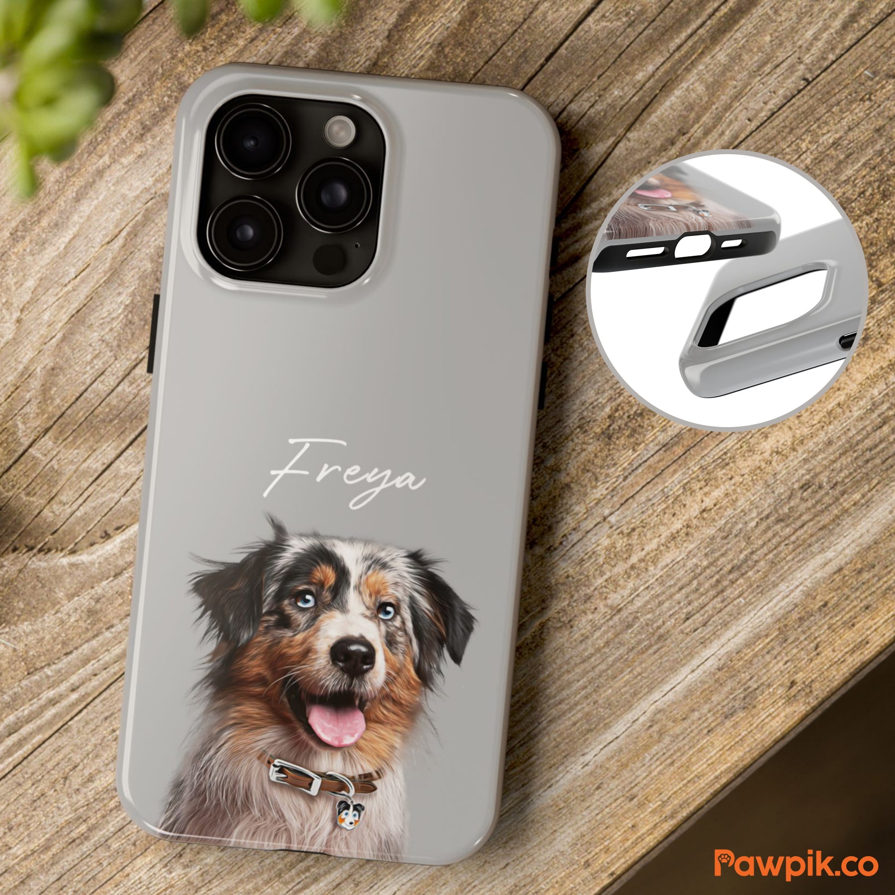 Personalized Colorful Pet Portrait Tough Phone Case - Gift For Cat Lovers