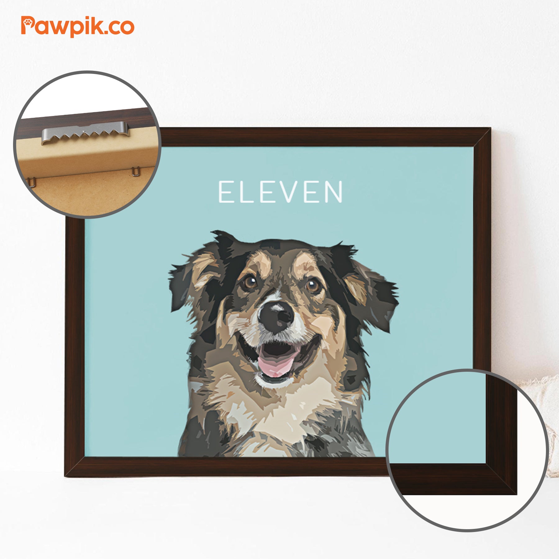 Funny Custom Dog & Cat Horizontal Frame Poster - Gift for Friends
