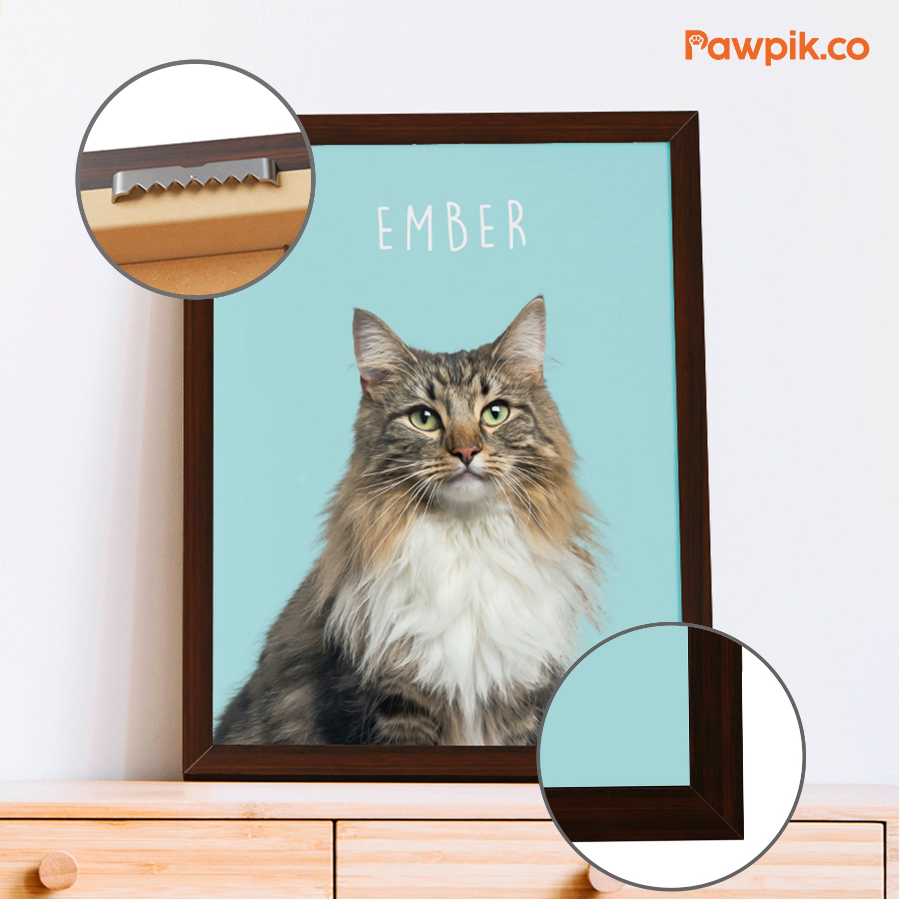 Funny Customized Dog Portrait Vertical Frame Poster - Gift For Pet Lovers