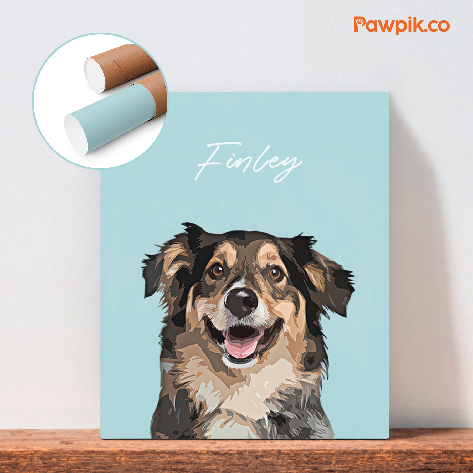 Super Cute Custom Dog Cartoon Vertical Poster - Gift For Pet Lover
