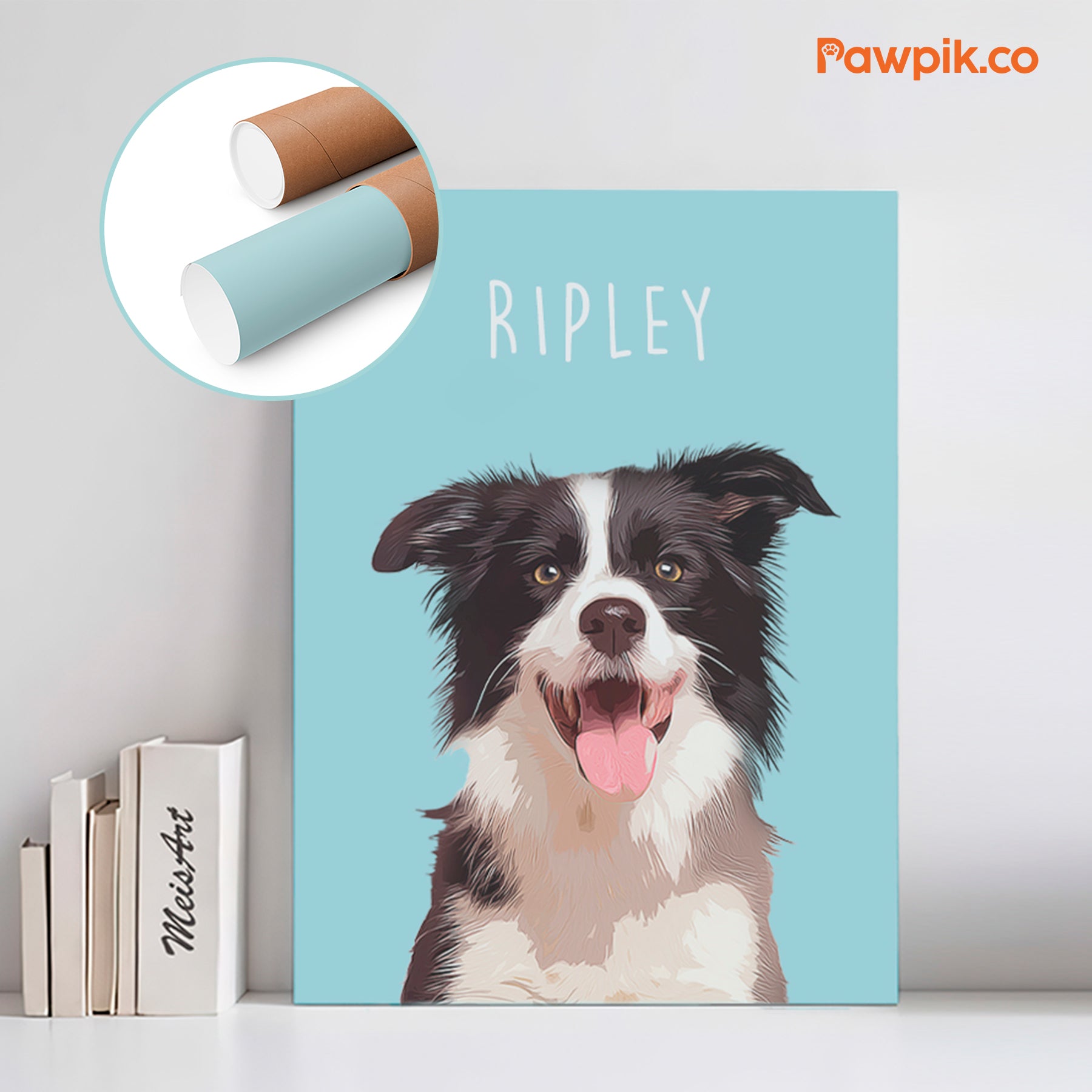 Adorable Personalized Pet Portrait Vertical Poster - Gift For Dog Lovers (N1)
