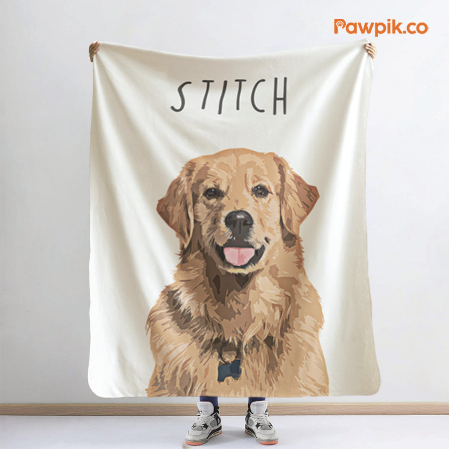 Super Adorable Customized Cat Cartoon Sherpa Fleece Blanket - Gift For Pet Lovers
