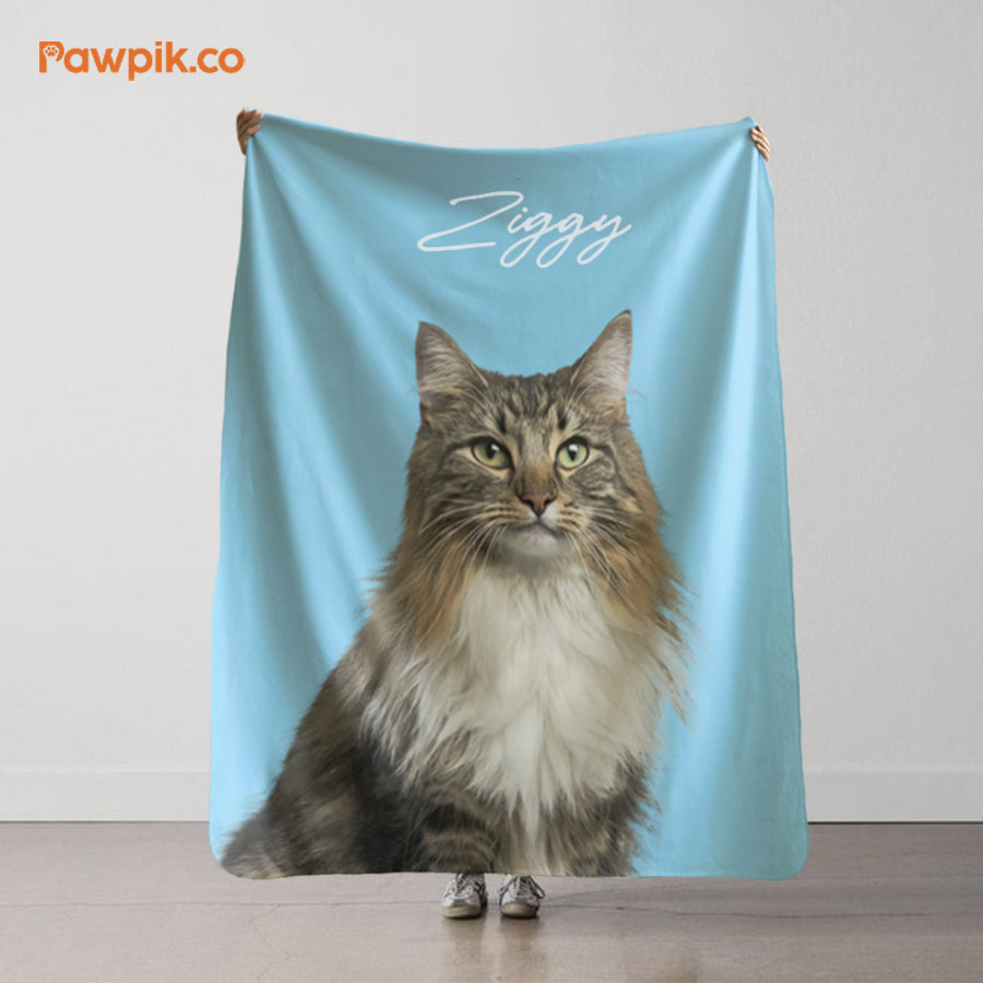 Funny Personalized Pet Sherpa Fleece Blanket - Gift For Pet Lovers