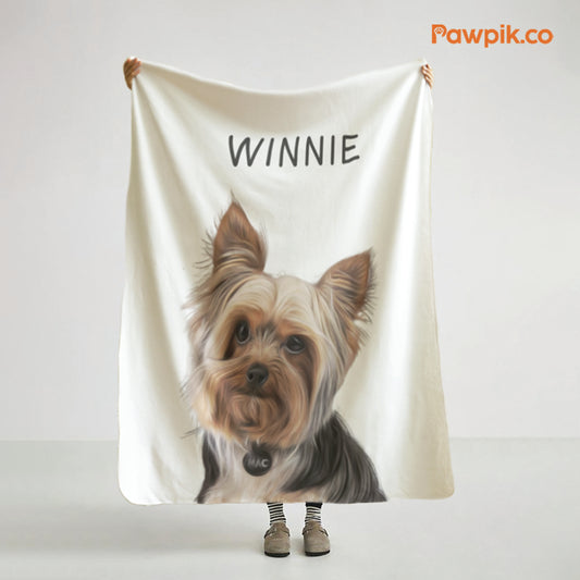 Funny Personalized Pet Sherpa Fleece Blanket - Gift For Pet Lovers