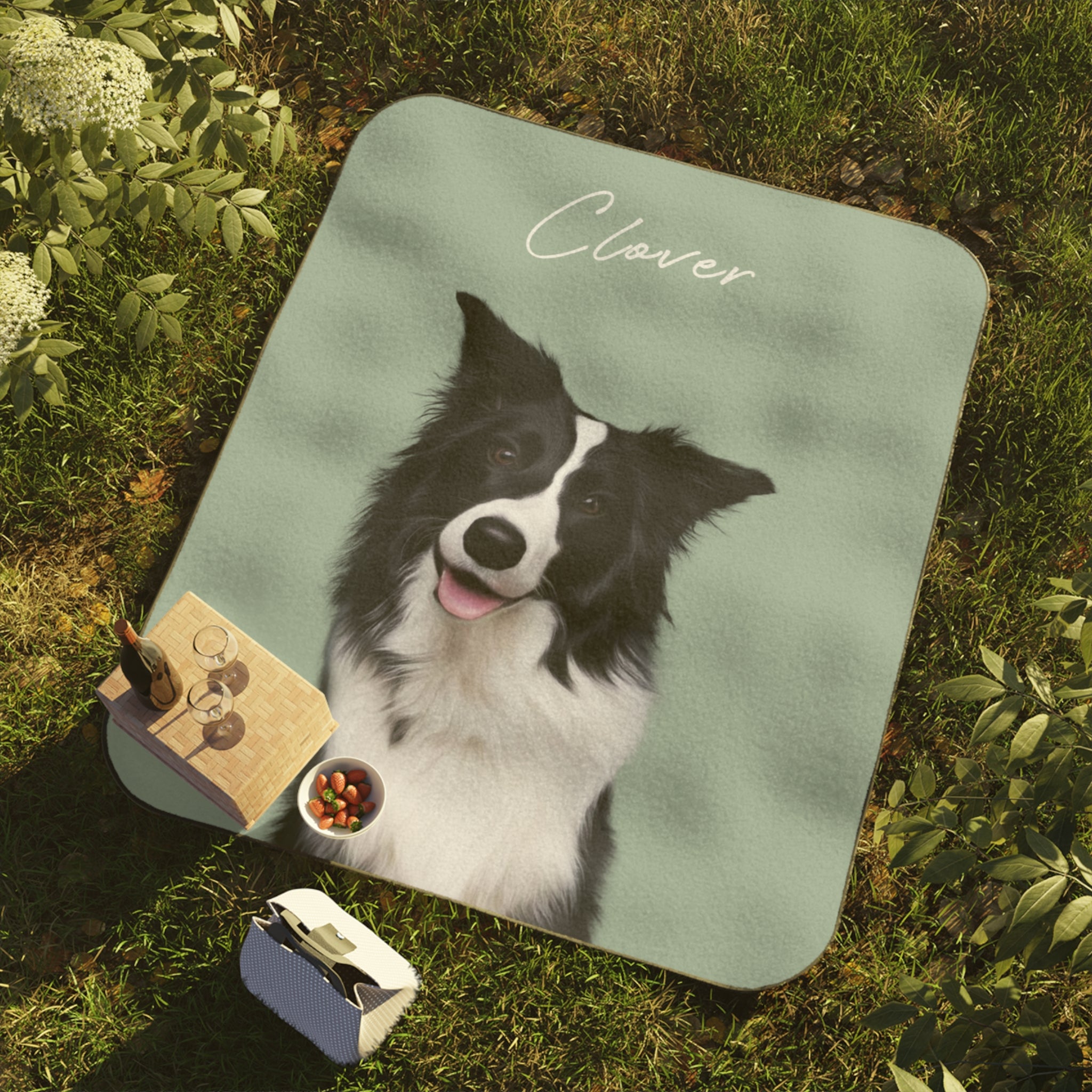 Super Adorable Personalized Pet Picnic Blanket - Gift For Dog & Cat Lovers