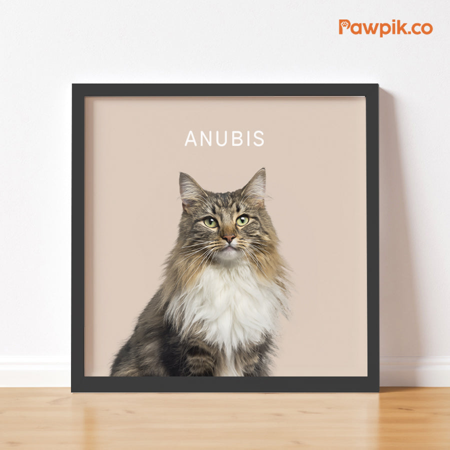 Lovely Personalized Pet Square Frame Canvas - Gift for Bestie