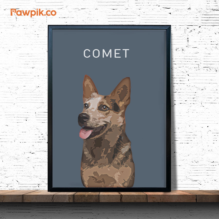 Lovely Customized Cat Portrait Vertical Frame Canvas - Gift For Pet Lovers