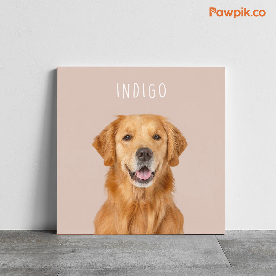 Super Cute Personalized Pet Square Poster - Gift For Dog & Cat Lovers