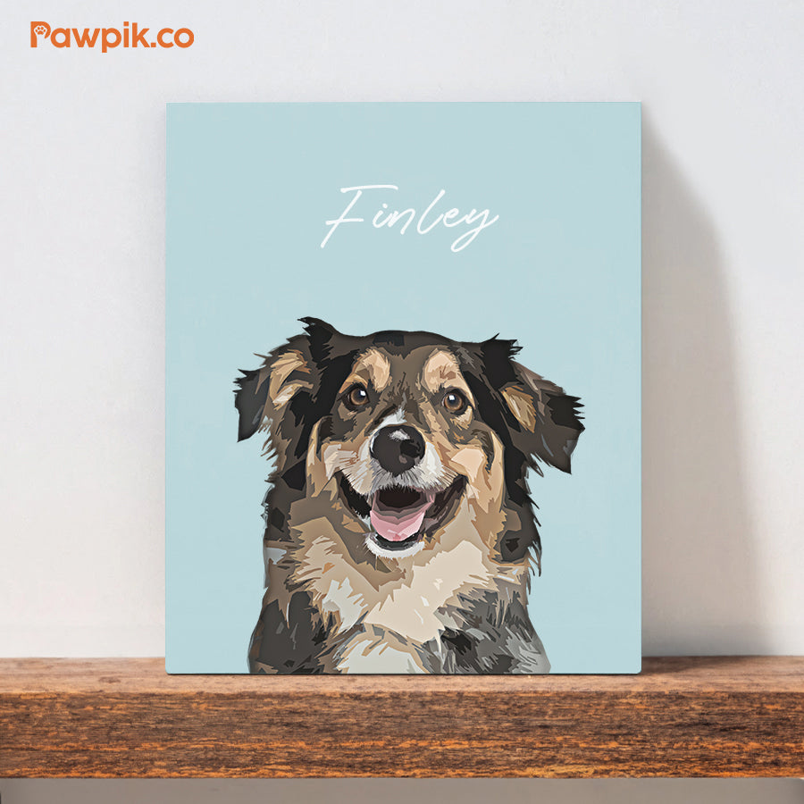Super Cute Custom Dog Cartoon Vertical Poster - Gift For Pet Lover