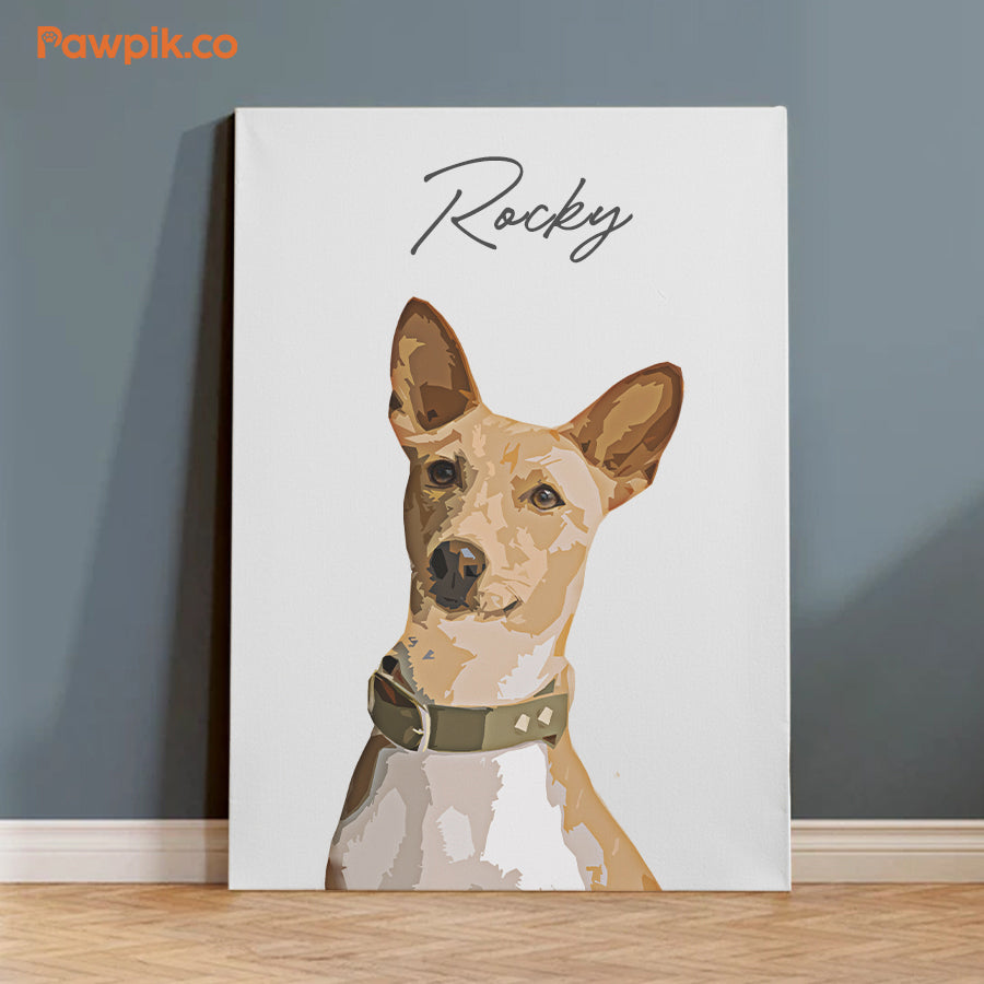 Super Cute Custom Dog Cartoon Vertical Poster - Gift For Pet Lover