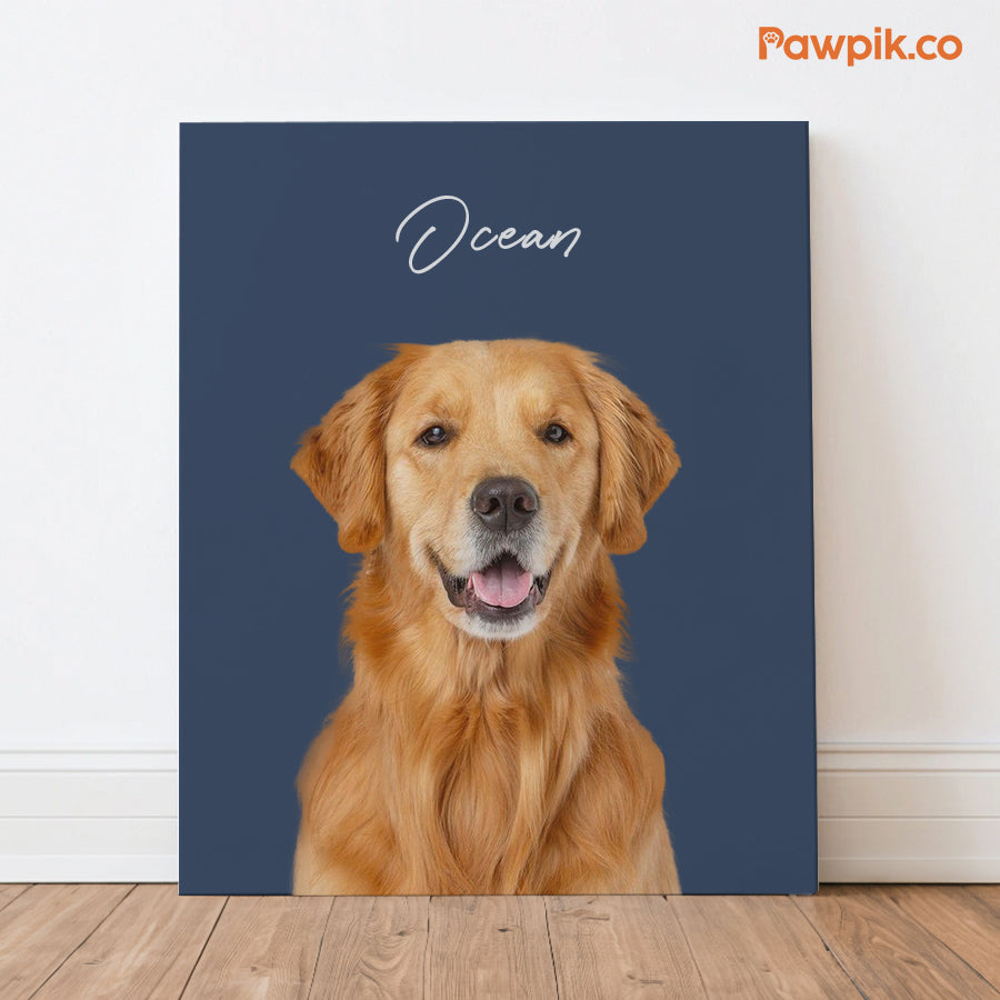 Adorable Personalized Pet Portrait Vertical Poster - Gift For Dog Lovers (N1)